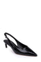 Clerae Shine women's shoe in black leather, product view 1