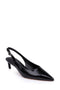 Clerae Shine women's shoe in black leather, product view 1