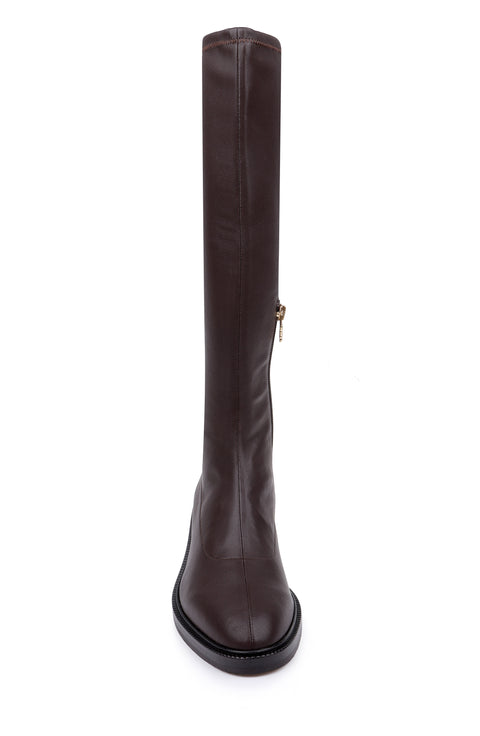 Clerae Flavy women's shoe in chocolate brown, product view 4