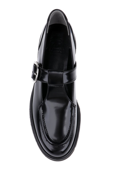 Clerae Matcha women's shoe in black leather, product view 5