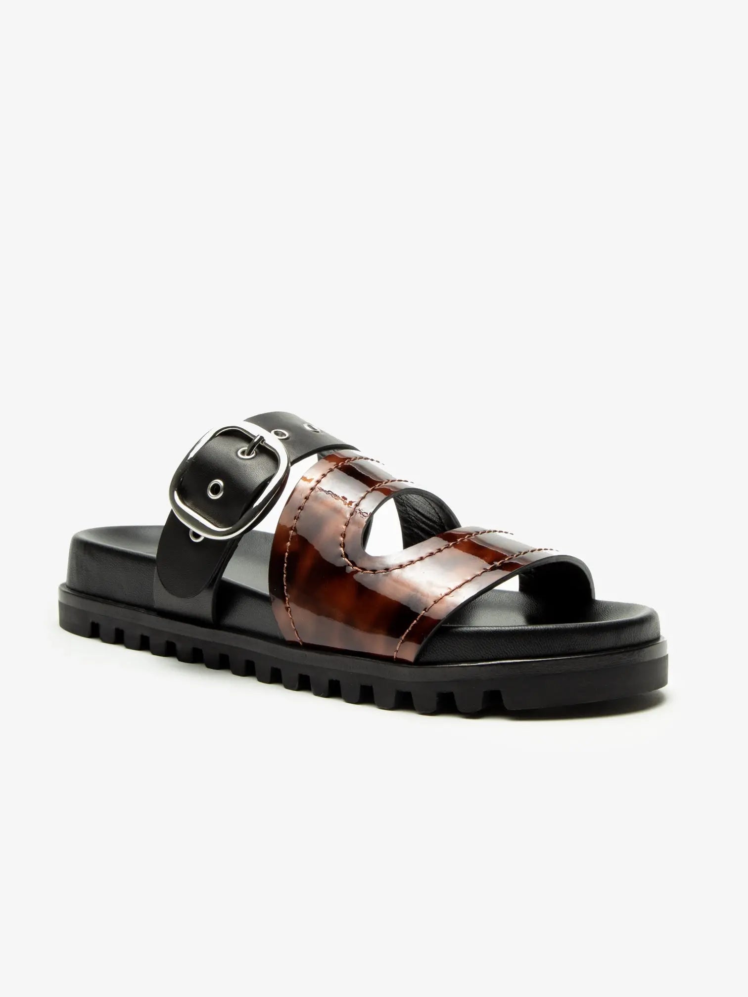 QUASIA Tortoise Shell Slide Sandal | CLERAE – Cleræ